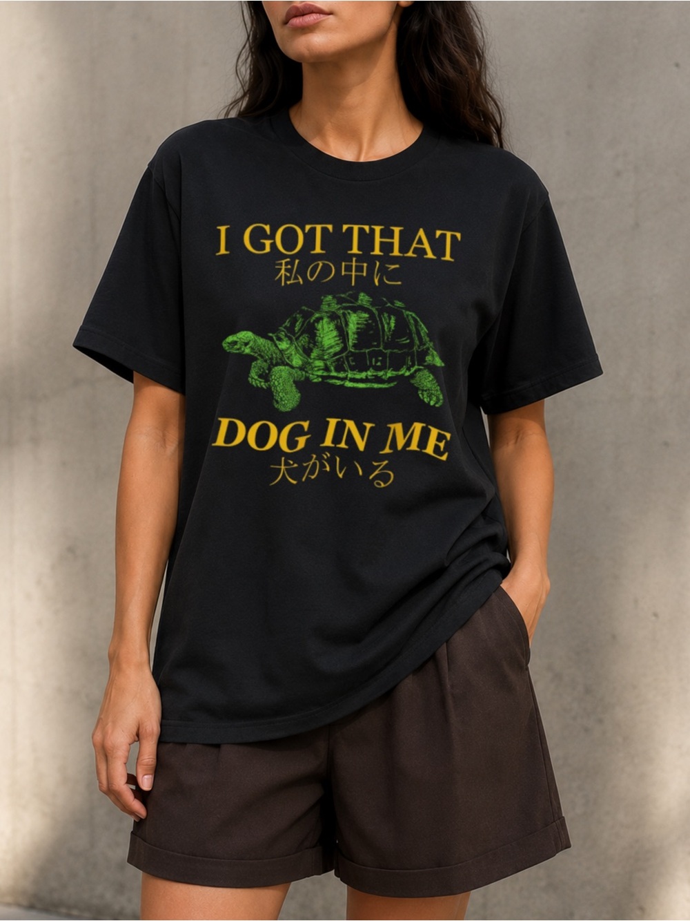 Japanese Turtle Graphic Tee I Got That Dog In Me Unisex T-Shirt
